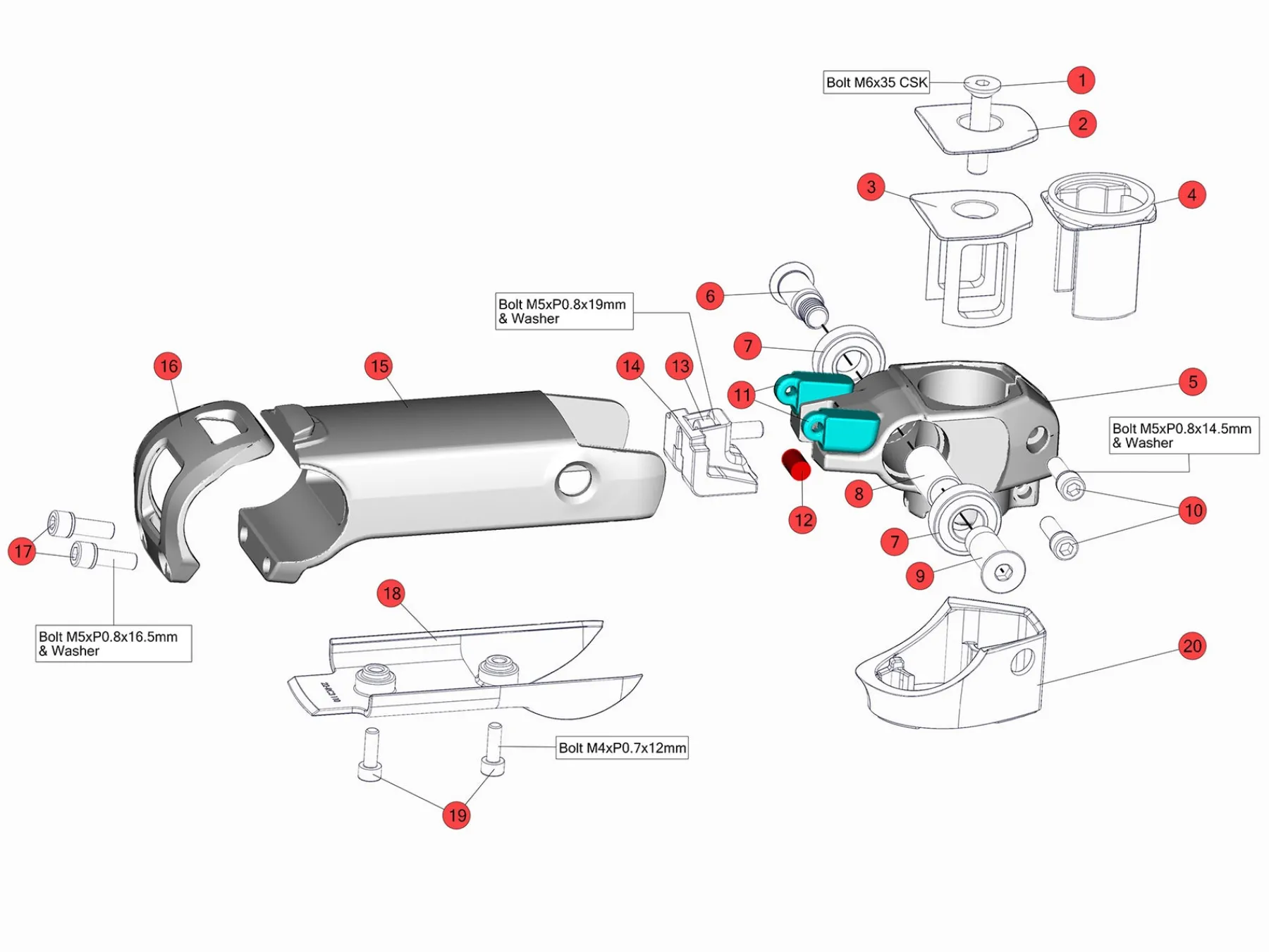 BMC Switzerland Komponente^Stem ICS2 MTT