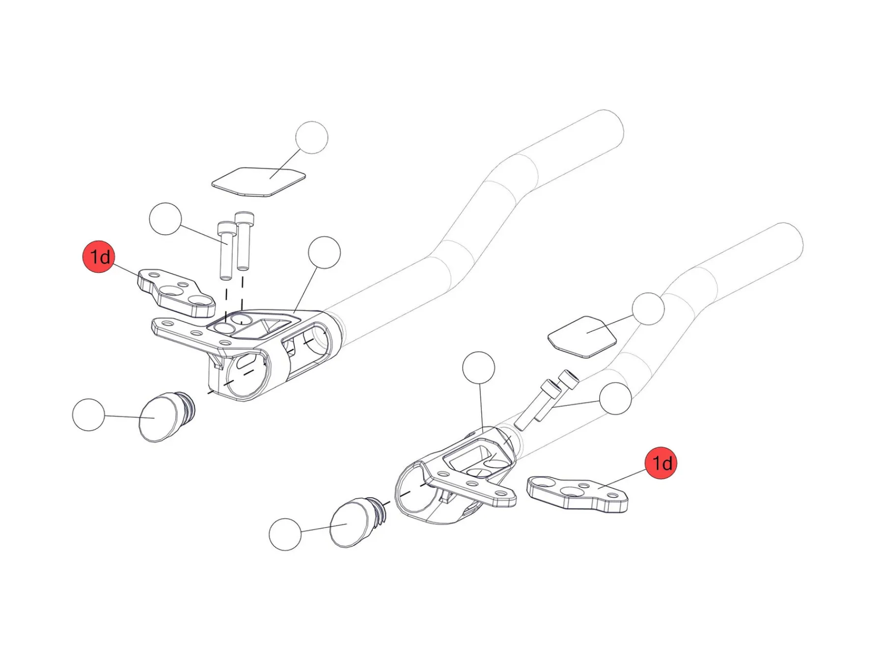 BMC Switzerland Ersatzteile^TM01 Additional reach Plates