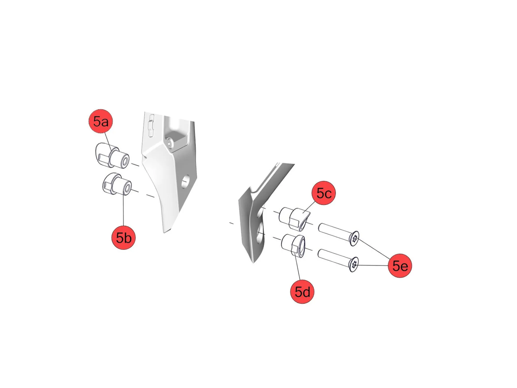 BMC Switzerland Ersatzteile^TM01 V / Flat Cockpit Bolt Kit